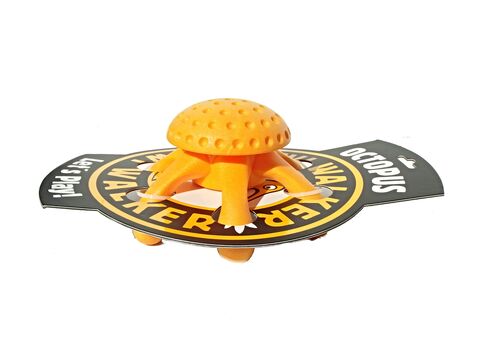 Kiwi Walker hračka pro psa plovací chobotnice z TPR pěny, průměr 20 cm oranžová
