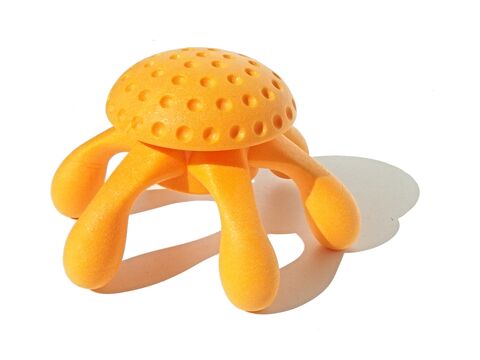 Kiwi Walker hračka pro psa plovací chobotnice z TPR pěny, průměr 20 cm oranžová