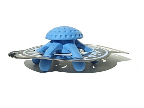 Kiwi Walker hračka pro psa plovací chobotnice z TPR pěny, průměr 20 cm modrá