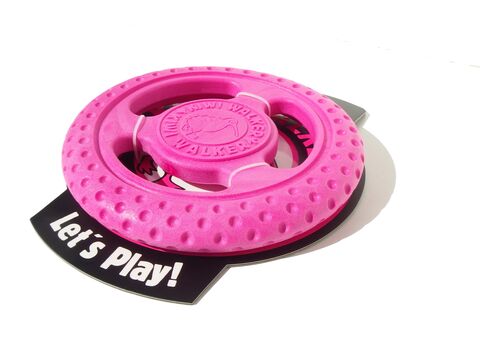 Kiwi Walker hračka pro psa házecí a plovací frisbee z TPR pěny průměr 22 cm růžová