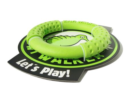 Kiwi Walker hračka pro psa házecí a plovací kruh z TPR pěny průměr 18 cm zelená