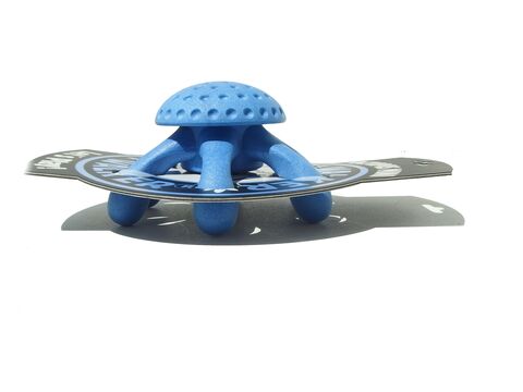 Kiwi Walker hračka pro psa plovací chobotnice z TPR pěny, průměr 12 cm modrá