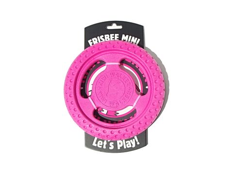 Kiwi Walker hračka pro psa házecí a plovací frisbee z TPR pěny průměr 16 cm růžová