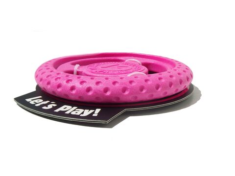 Kiwi Walker hračka pro psa házecí a plovací frisbee z TPR pěny průměr 16 cm růžová