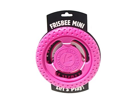 Kiwi Walker hračka pro psa házecí a plovací frisbee z TPR pěny průměr 16 cm růžová