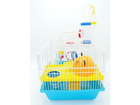 Tatrapet klec pro křečky 34 x 27 x 24 cm s výbavou modrá doprodej