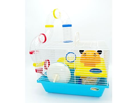 Tatrapet klec pro křečky 34 x 27 x 24 cm s výbavou modrá doprodej