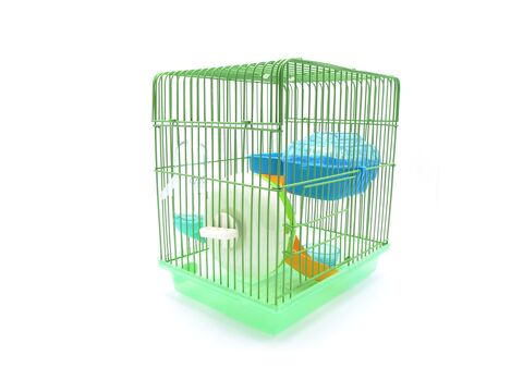 Tatrapet klec pro křečky 22,5 x 17 x 28,5 cm s výbavou zelená 
