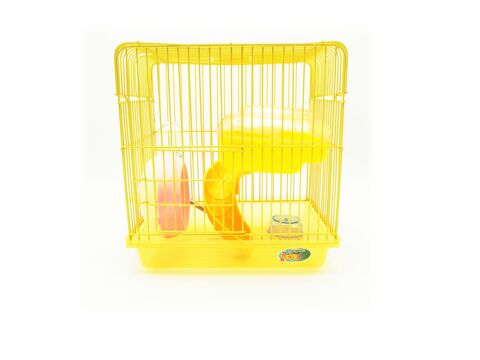 Tatrapet klec pro křečky 22,5 x 17 x 28,5 cm s výbavou oranžová