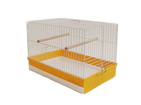 Klec pro malé papoušky 42 x 25 x 26 cm žlutá