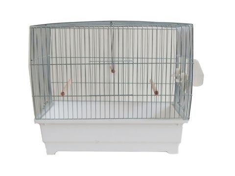 Klec pro malé papoušky soudek 45 x 28 x 39 cm bílá