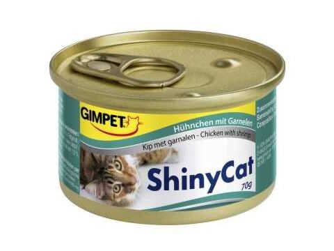 SHINY CAT kuře s krevetami 2 x 70 g v omáčce 