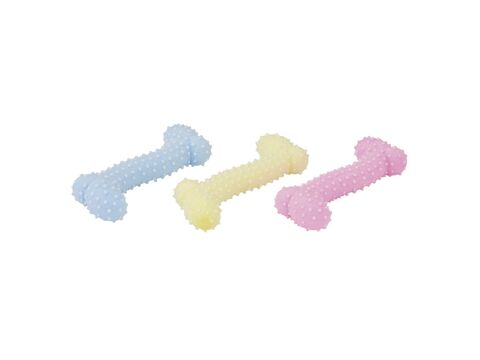 Nayeco hračka pro psa kost s výstupky 10,5 cm, TPR guma, růžová 