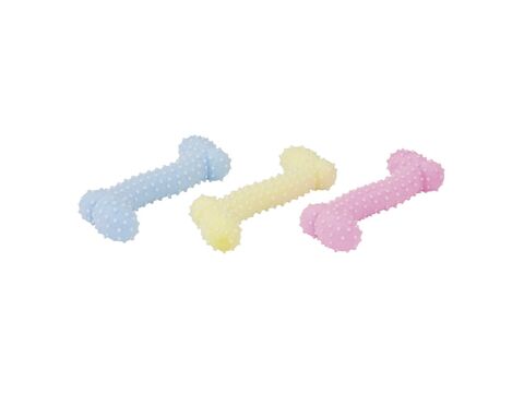 Nayeco hračka pro psa kost s výstupky 10,5 cm, plavací, TPR guma, růžová 