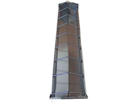 Žlabové krmítko s drátěným víkem 30 cm pro drůbež 22206