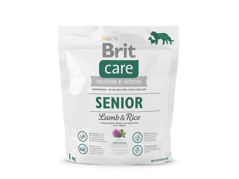 Brit Care Dog Hypoallergenic Senior Lamb & rice 1 kg 