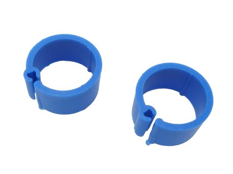 Kroužky pro slepice průměr 16 mm modré 2322