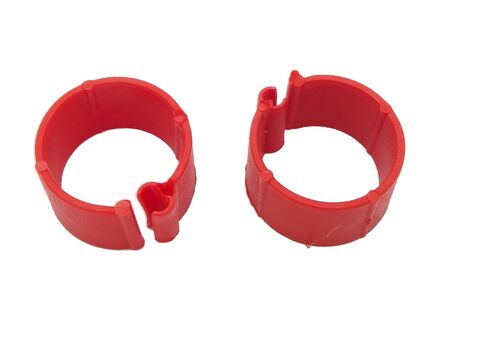 Kroužky pro slepice průměr 16 mm červené  23221 1