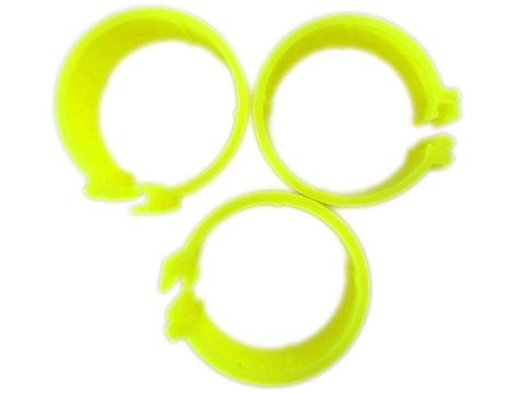 Kroužky pro slepice průměr 16 mm zářivě žluté 23221 1