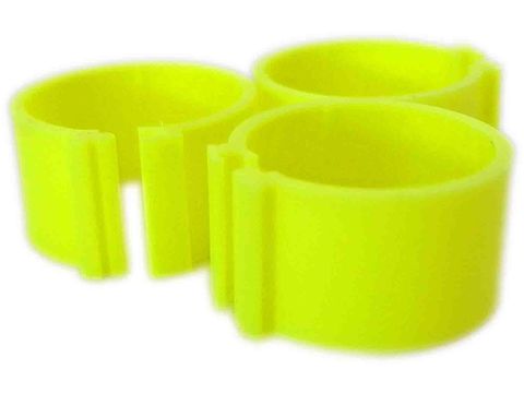 Kroužky pro slepice průměr 16 mm zářivě žluté 23221 1