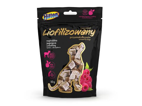 Hilton liofilizované kostičky jehně s malinou 50 g