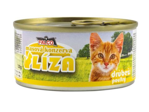 Líza konzerva pro kočku 120 g 100 %  drůbeží 4.078