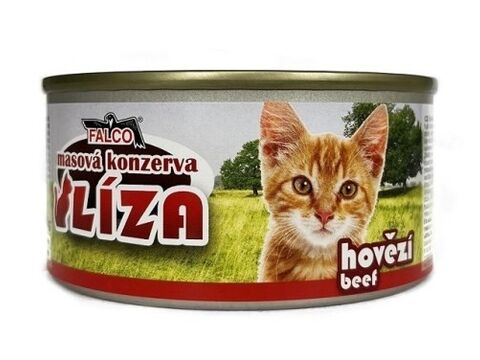 Líza konzerva pro kočku 120 g 100 % hovězí 4.077