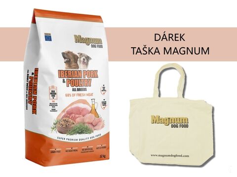 Magnum Iberian Pork & Poultry All Breed 12 kg  1.130 + taška