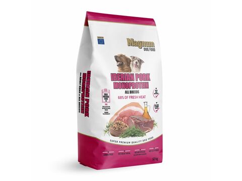Magnum Iberian Pork & Monoprotein All Breed 12 kg  1.133 + dárek Magnum taška 