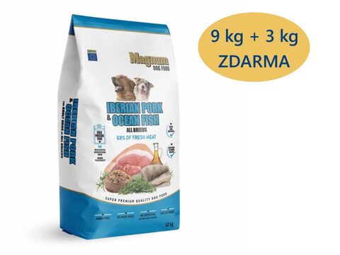 Magnum Iberian Pork & Ocean Fish All Breed 9 kg + 3 kg zdarma  1.127AP