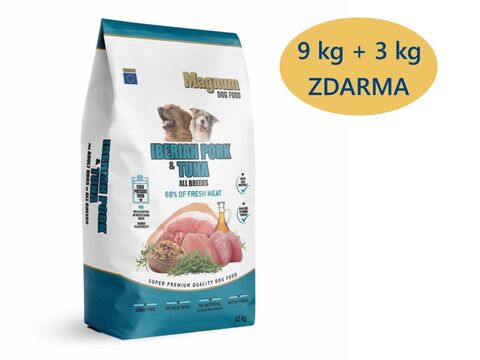 Magnum Iberian Pork & Tuna All Breed 9 kg + 3 kg zdarma  1.126AP