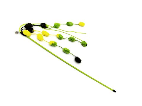 Nayeco hračka pro kočku mávátko s míčky plyšové vícebarevné