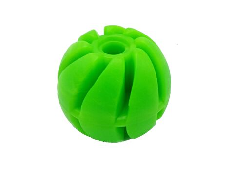 Tatrapet hračka pro psa míček spirála, průměr 7 cm, tvrdá guma, s vůní vanilky, zelená