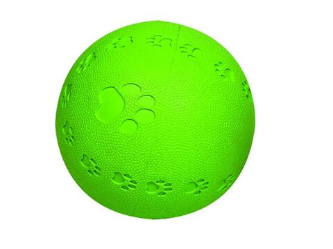 Flamingo hračka pro psa míč průměr 12 cm, pískací, guma zelená
