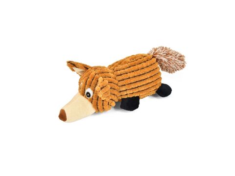 Nayeco hračka pro psa liška 24 cm plyšová pískací hnědá