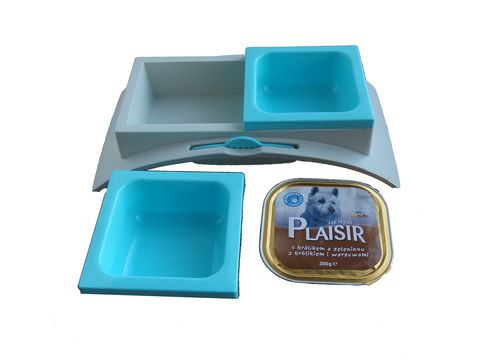 Georplast dvojmiska 33 x 17 x 7,5 cm na vaničky 150 g - 300 g modrá  