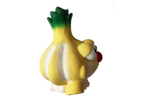 Nayeco hračka pro psa česnek 10 cm latex žlutý