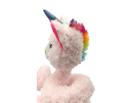 Nayeco hračka pro psa spirálový jednorožec, plyšová 100 cm, růžová