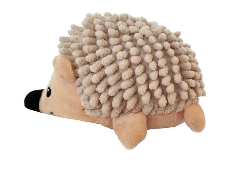 Nayeco hračka pro psa ježek 19 cm pískací plyšová béžová