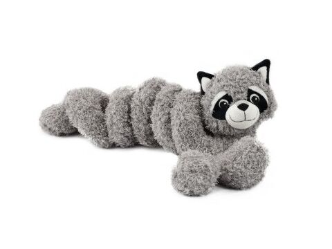 Nayeco hračka pro psa spirálový mýval, plyšová 100 cm, šedá