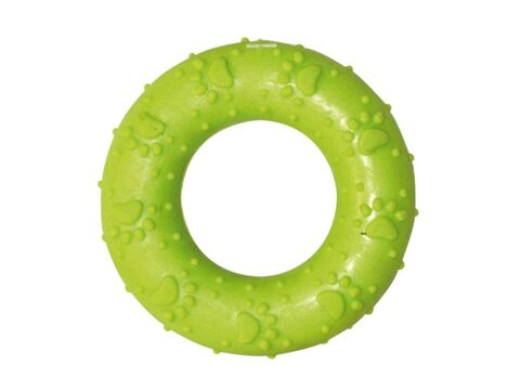 Nayeco hračka pro psa kruh zdobený průměr 7 cm guma zelená