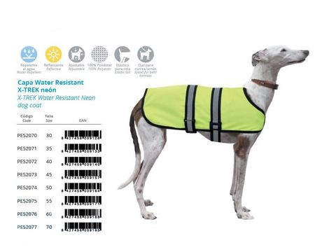 Nayeco deka pro psa X-Trek Neon reflexní 35 cm obvod 43-55 cm nezateplená 