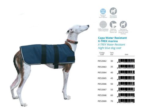Nayeco deka pro psa X-Trek Marino zateplená modrá 50 cm obvod 50 - 74 cm  doprodej