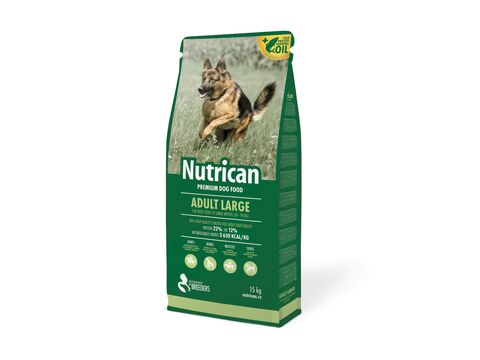 Nutrican Adult Large 15 kg + dárek zásobník na pamlsky Nutrican