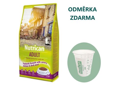 Nutrican adult kuřecí 10 kg + dárek Nutrican odměrka na krmivo