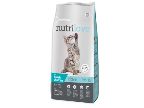 Nutrilove Kitten 8 kg s kuřecím masem