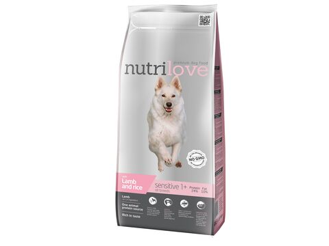 Nutrilove adult Sensitive s jehněčím 3 kg