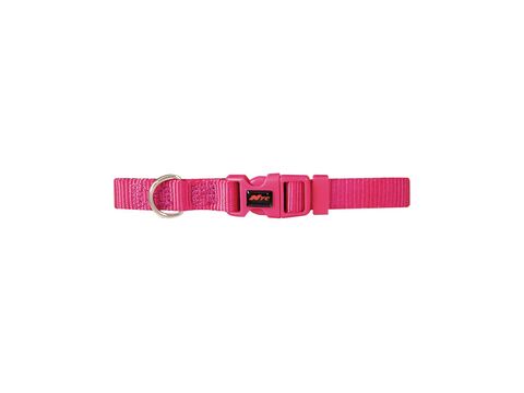 Nayeco obojek Basic Fucsia nylon růžový 15 mm x 33 - 40 cm