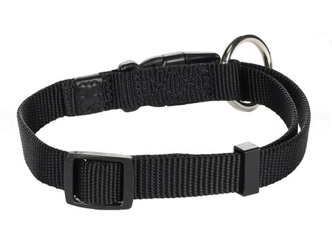 Flamingo obojek pro psa Ziggi 15 mm / 30 -45 cm nylon Basic černý