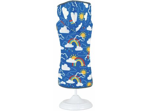 Nayeco pláštěnka pro psa 40 cm, obvod 49 cm, oboustranná žlutá, modrá doprodej